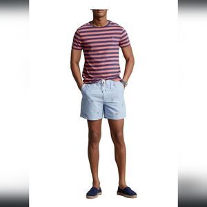 Polo Ralph LaurenOxford Flat-Front Flamingo Print Shorts nwt